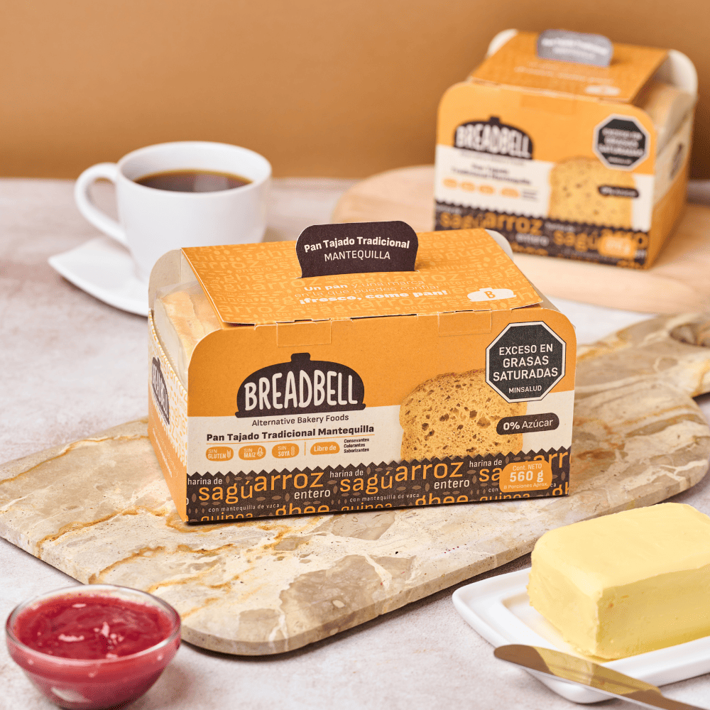 Pan tradicional mantequilla 100% Sin Gluten 560g