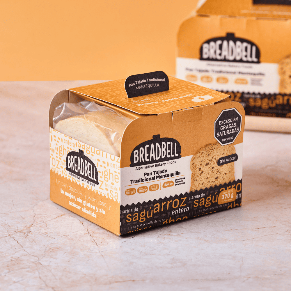 Pan tradicional mantequilla 100% Sin Gluten 370g