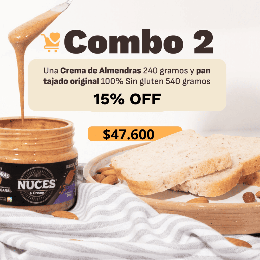 Pan original vegano 540g + Crema almendras 240g
