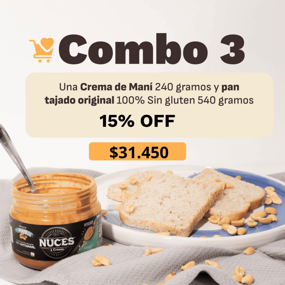Pan original vegano 540g + Crema maní 240g