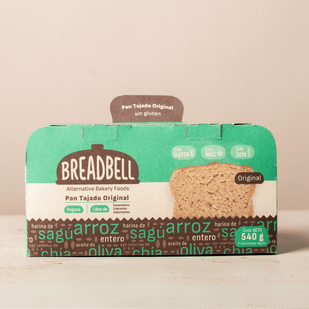 Pan original vegano 100% Sin Gluten 540g