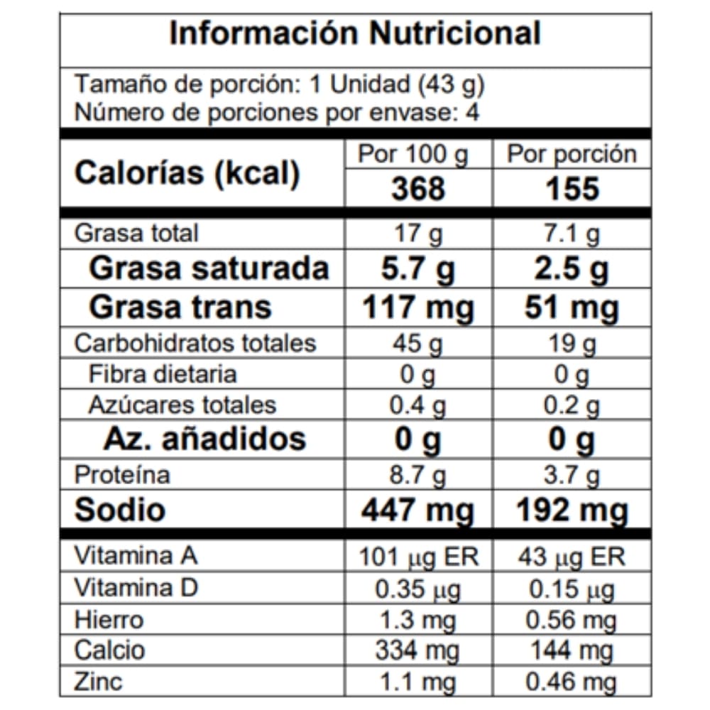 Panecillos CheeseBread 172g