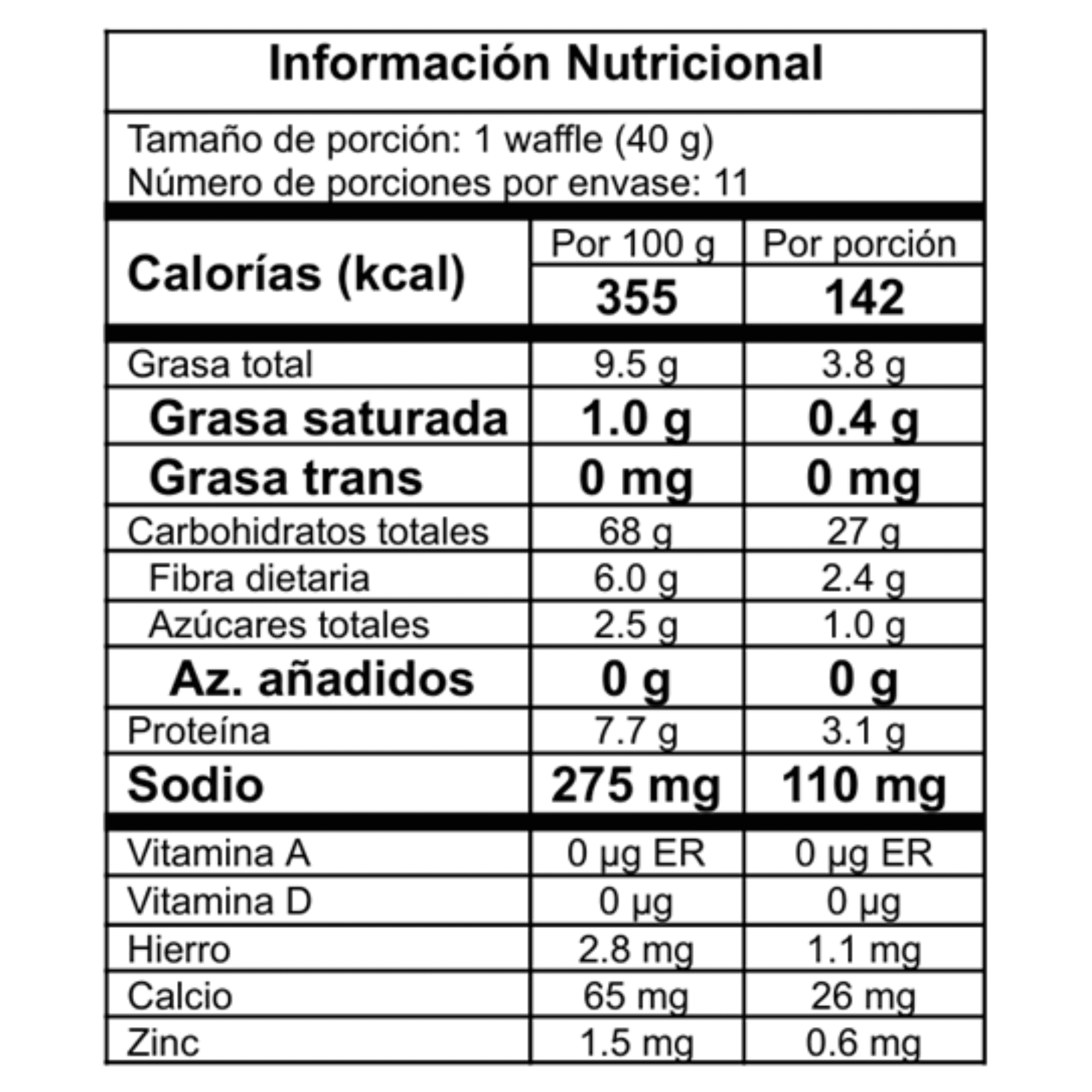 Premix Waffles & Pancakes Sin Gluten - Cacao