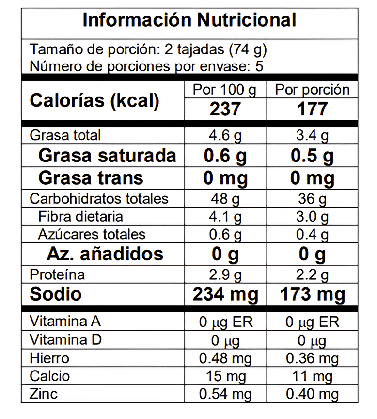 Pan original vegano 100% Sin Gluten 360g